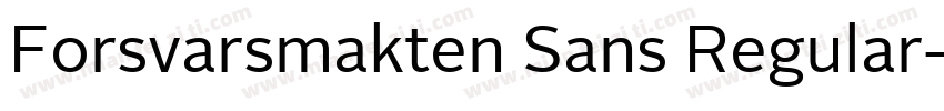 Forsvarsmakten Sans Regular字体转换